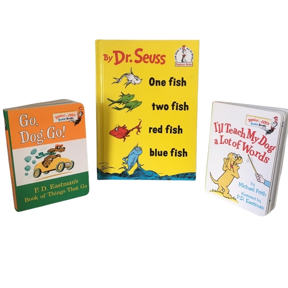 Other - Bundle: beginner books, 1 fish 2 fish by Dr Seuss, and 2 more books. New